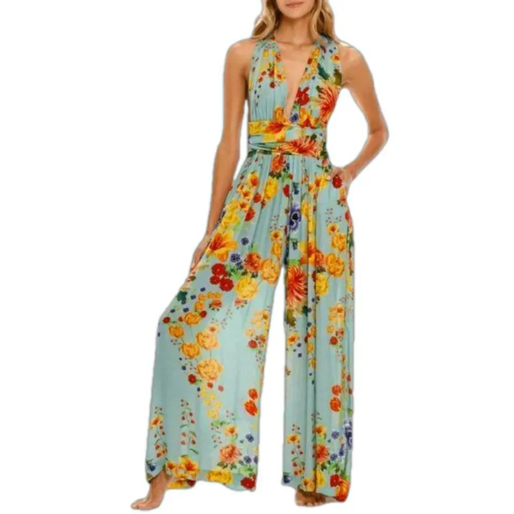 NWT Agua Bendita Florence Bouk Multiway Jumpsuit Size M - Picture 5 of 16